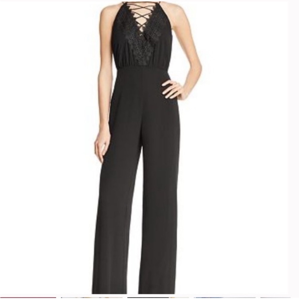 WAYF Posie Lace Detail Jumpsuit